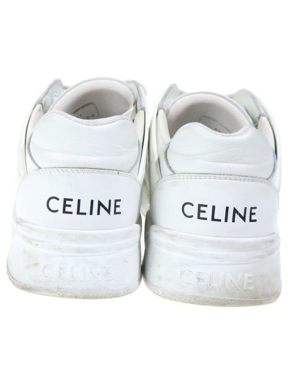 Celine Low Top Sneaker Leather Low Cut Sneakers White - Picture 3 of 6